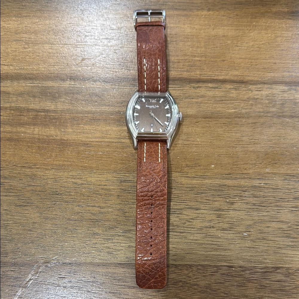 Kenneth Cole Brown Leather Strap Watch